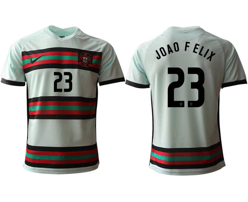 Men 2021 Europe Portugal away AAA version #23 soccer jerseys